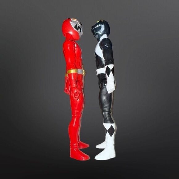 Power Rangers Dino Fury Red Ranger & Black Ranger Action Figures 12” - Picture 3 of 11